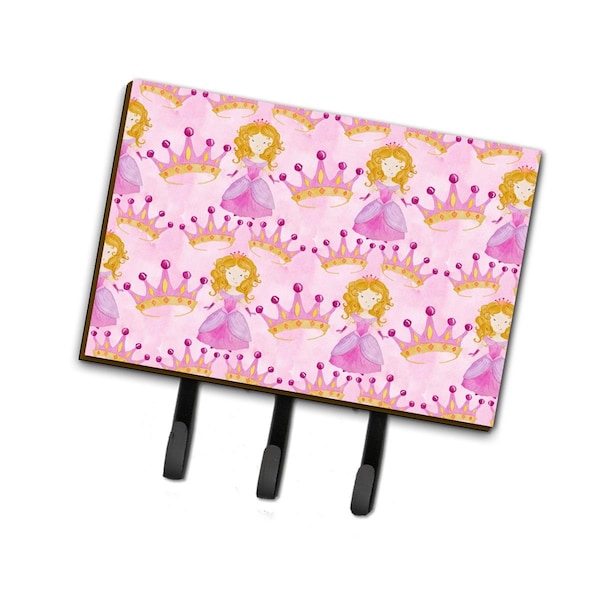 Carolines Treasures Watercolor Princess and Crown Leash or Key Holder, 6 x 2 x 9 in. BB7551TH68 - main
